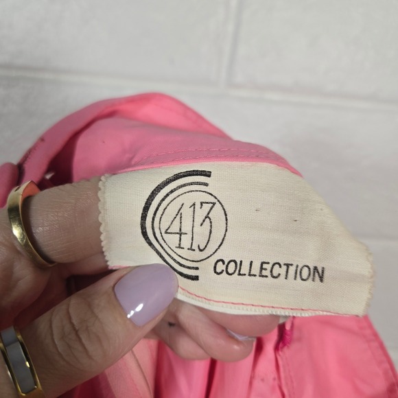 Vtg Pink Tiered Chiffon Maxi Skirt 26 Waist Ruffle Barbiecore Prom 80s 90s - Picture 9 of 9